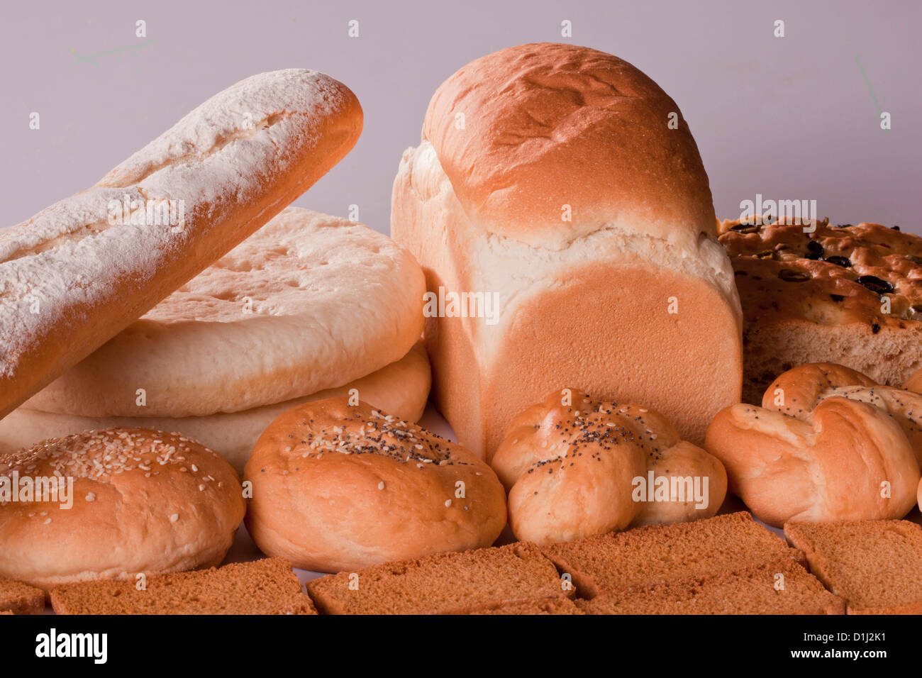 Fresche fatte in casa pane indiano. Foto Stock