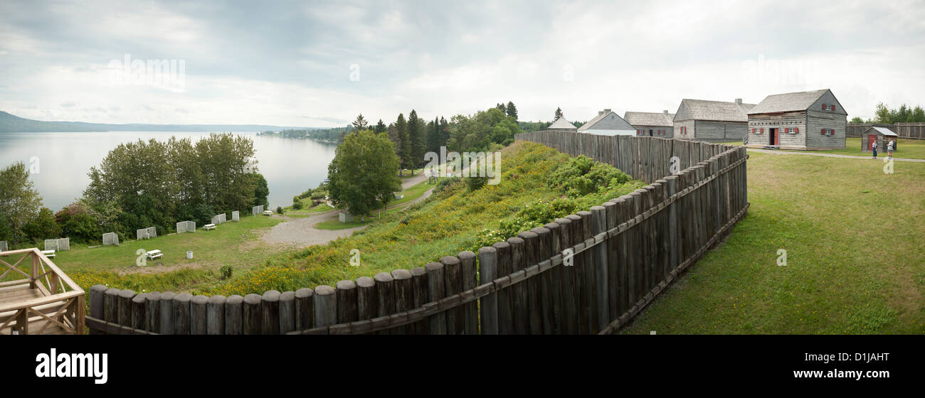 Fort Ingall, Temiscouata sur le Lac, Quebec, Canada Foto Stock