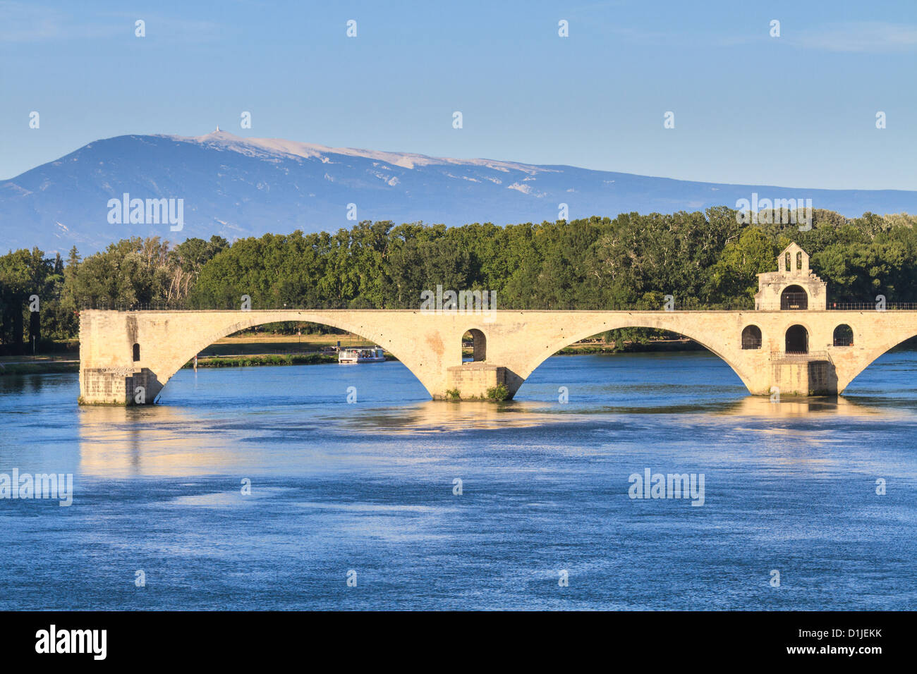 Ponte di Avignone, Pont Saint-Bénezet, Provenza, Francia Foto Stock