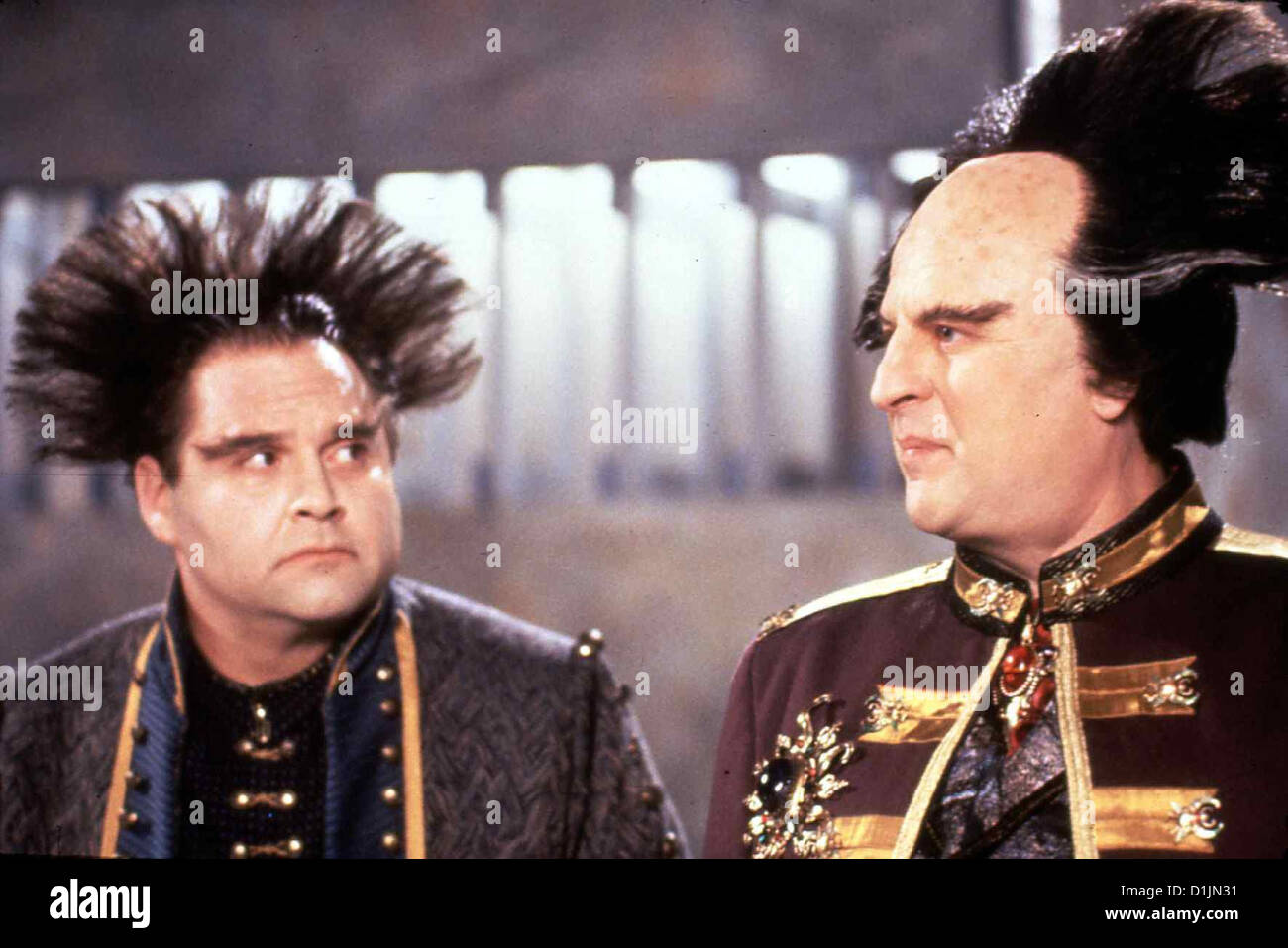 Spacecenter Babilonia 5 Babilonia 5 Stephen Furst, Peter Jurasik.Caption locale *** 1993 Warner Brothers Foto Stock