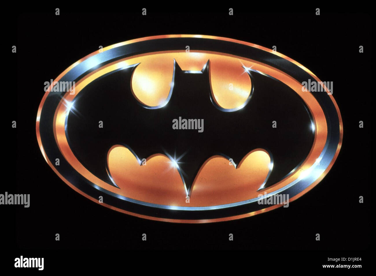 Batman Batman Batman-Logo.Caption locale *** 1989 clip WB 03/99 Foto Stock