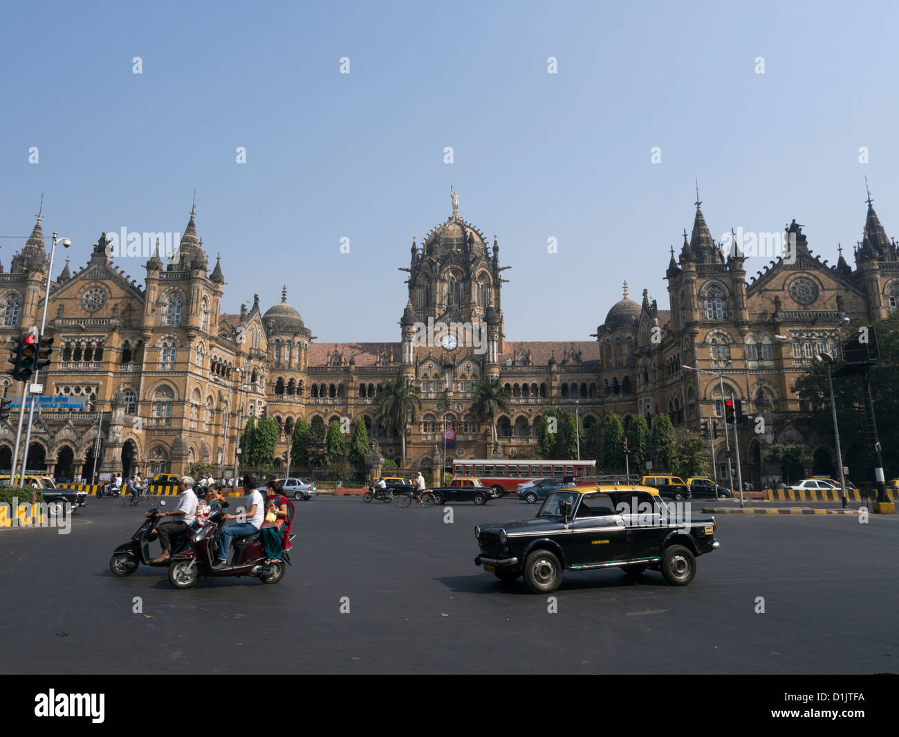 Chhatrapati Shivaji Terminus o Victoria Station Mumbai India Foto Stock