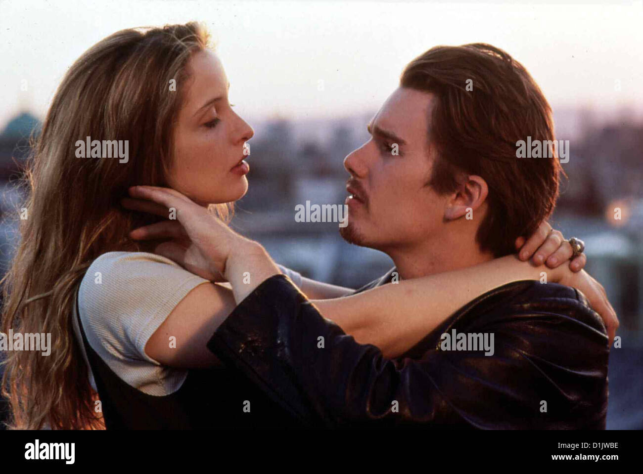 Prima del sorgere del sole Prima del Sunrise Julie Delpy, Ethan Hawke Jesse (Ethan Hawke) und Celine (Julie Delpy) verlieben sich Foto Stock