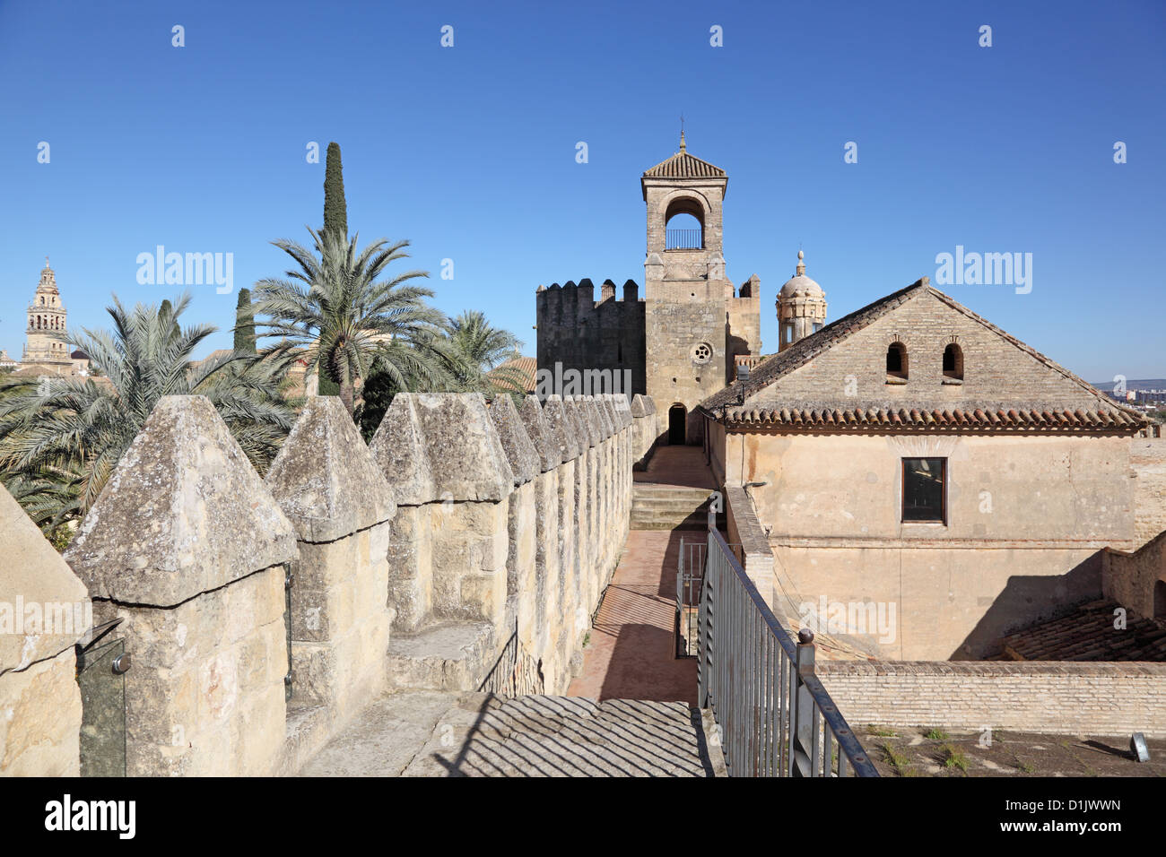 Alcazar dei monarchi cristiani a Cordoba, Andalusia Spagna Foto Stock