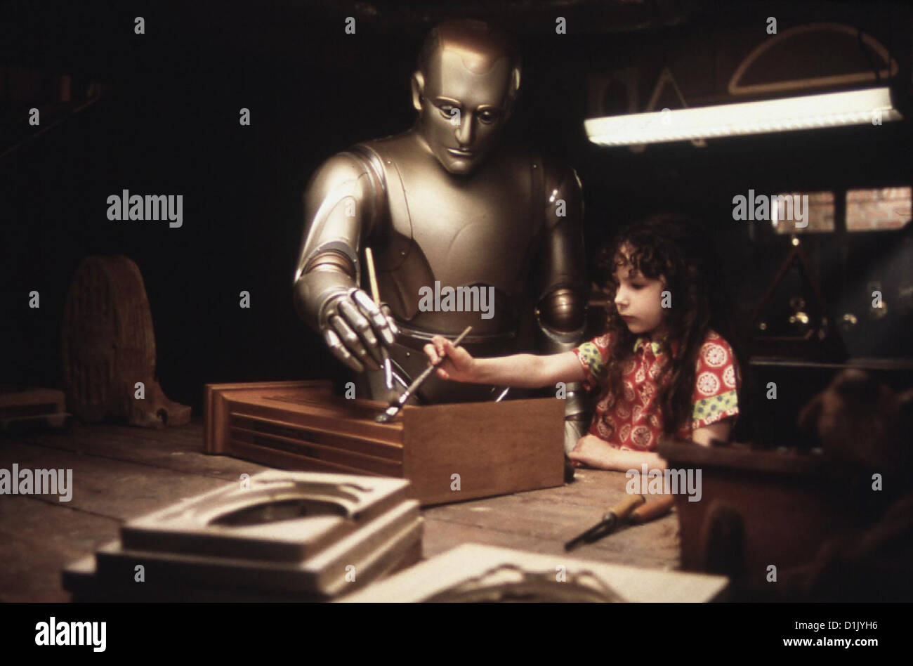 Der 200-Jahre-Mann Bicentennial Man Robin Williams, Hallie Kate Eisenberg.Caption locale *** 1999 Touchstone/Columbia Foto Stock