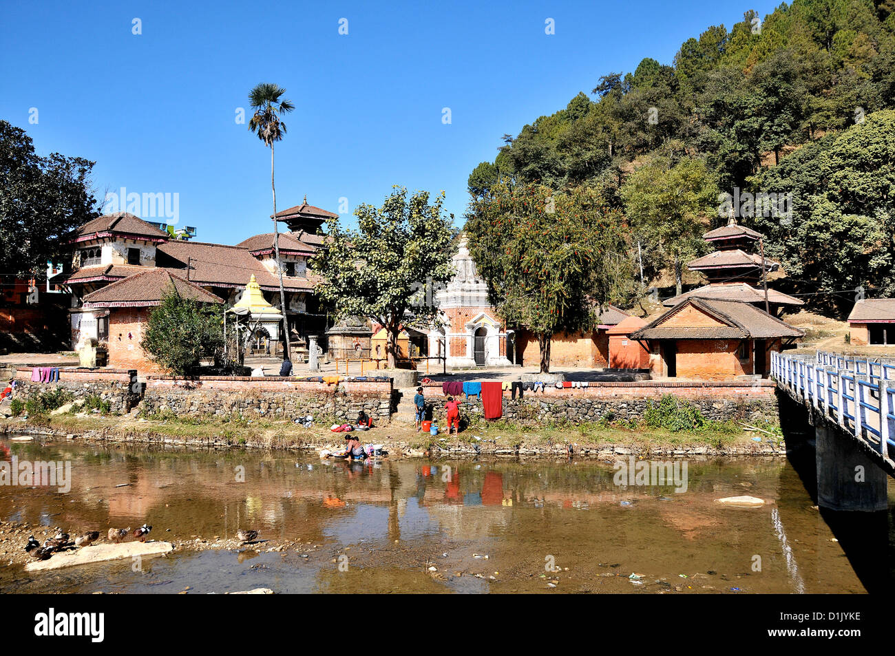 Tempio Panauti Nepal Foto Stock