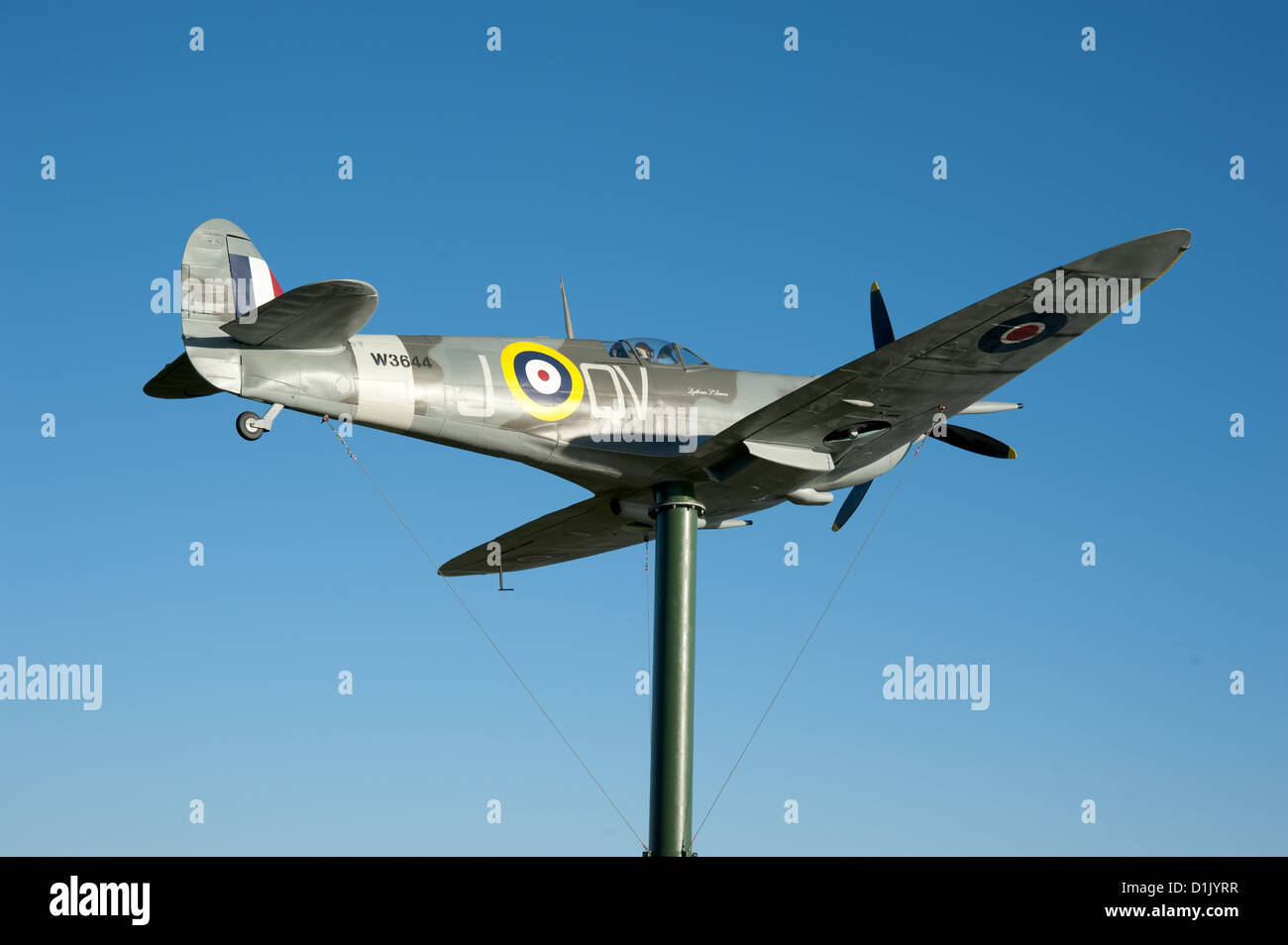 Replica Spitfire Foto Stock