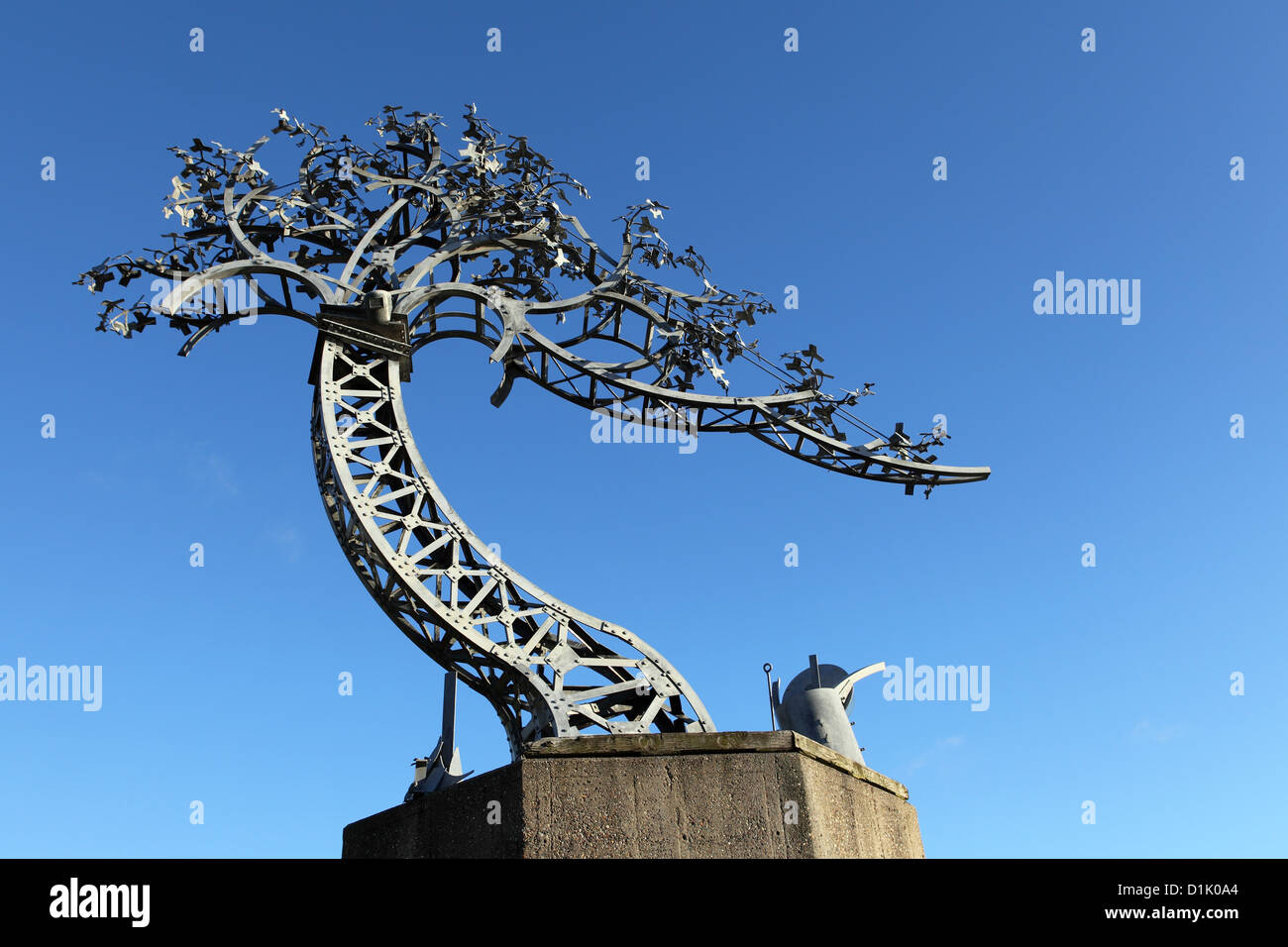 La scultura sul Wearside Sentiero delle sculture a Sunderland, Inghilterra, Regno Unito. Foto Stock