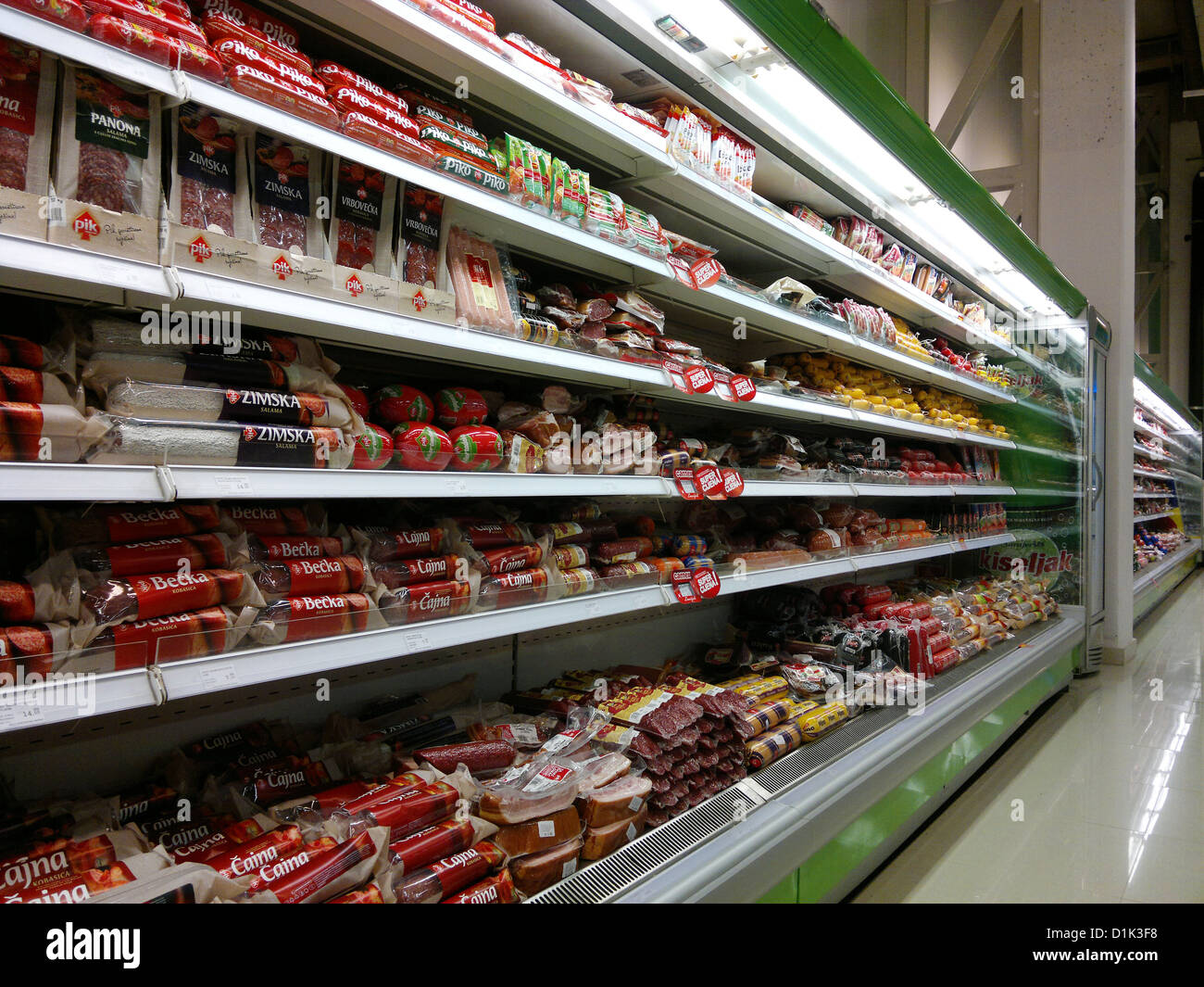 Nel supermercato Foto Stock