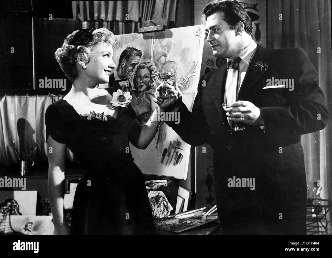 Gardenia - Eine Frau sarà Vergessen Blue Gardenia Anne Baxter, Raymond Burr Aus enttäuschter Liebe nimmt Norah (Anne Baxter) Foto Stock