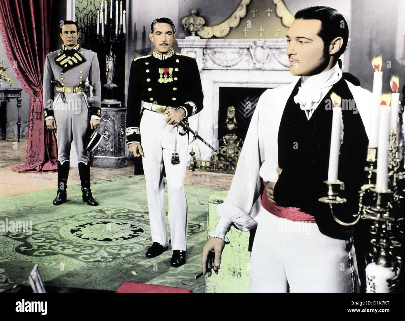 Der Doppelgaenger Des Koenigs brigante, Ian MacDonald, Anthony Quinn, Anthony Dexter Weil Koenig Lorenzo kranz ist, wird der Foto Stock