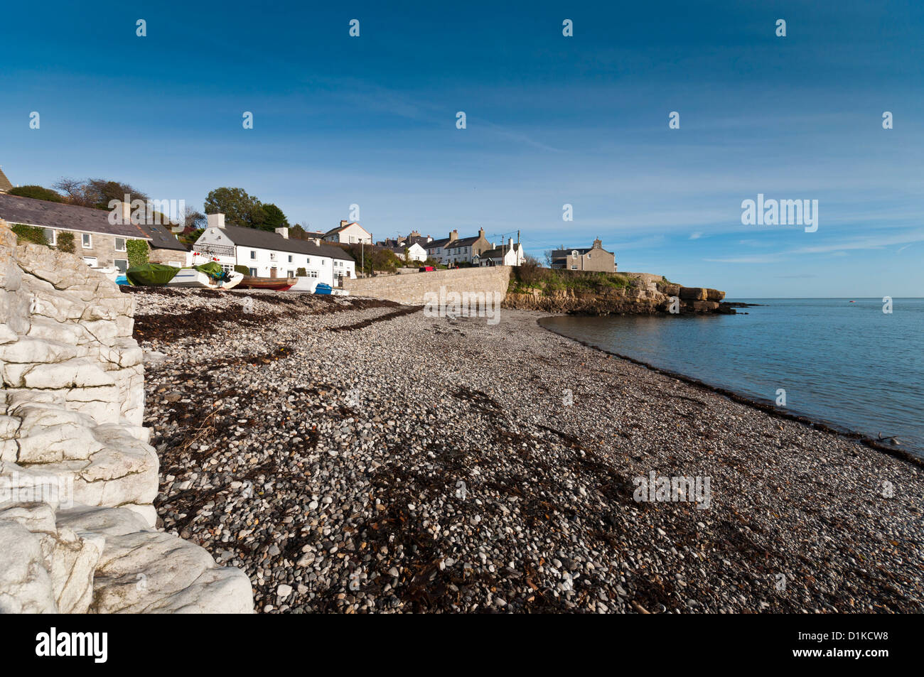 Moelfre su Anglesey North Wales Foto Stock