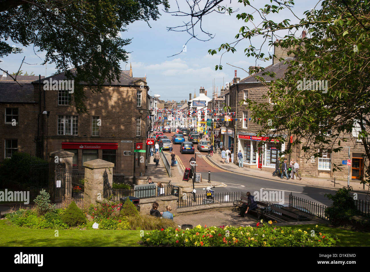 Clitheroe centro città Foto Stock