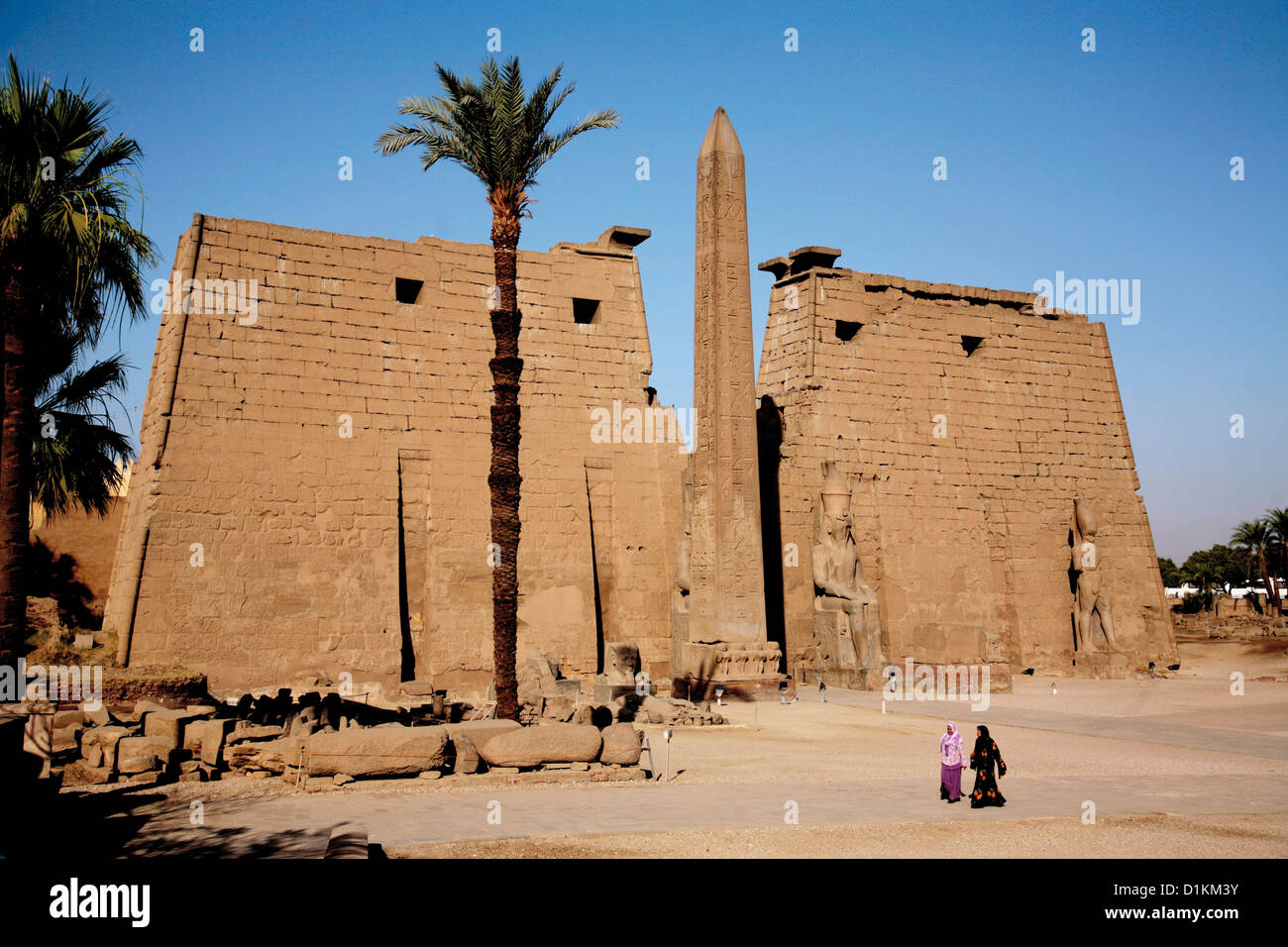 Egitto tempio di Luxor Foto Stock