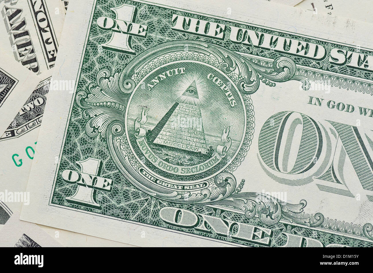 Dollaro banconote come sfondo. Foto Stock