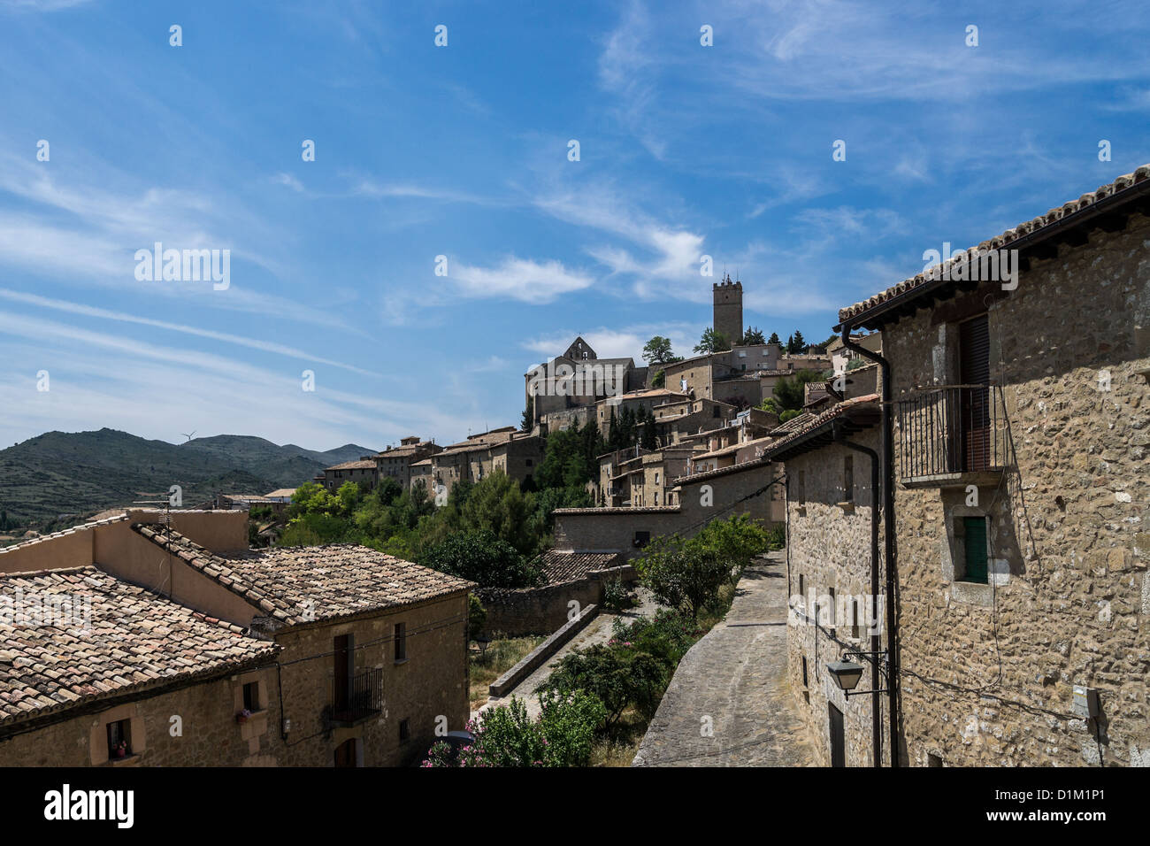 Città medievale Sos del Rey Católico in Aragona, Spagna Foto Stock