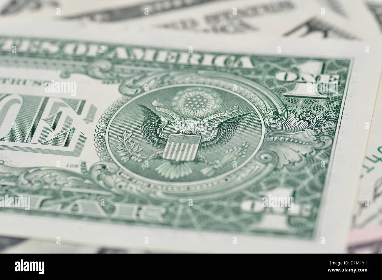 Dollaro banconote come sfondo. Foto Stock