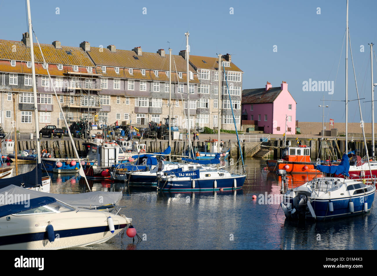 West Bay Dorset vicino a Bridport su Jurassic Coast Foto Stock