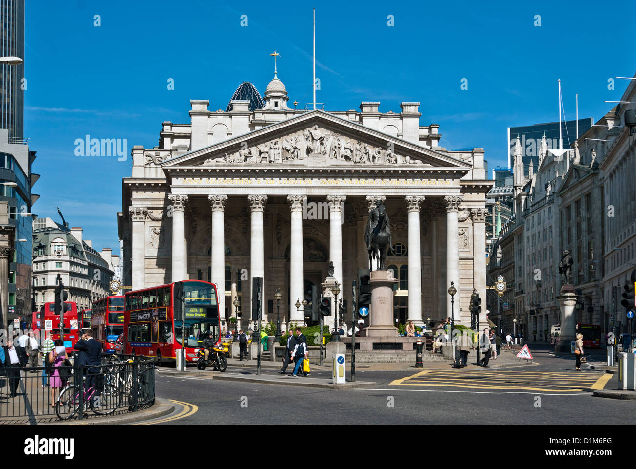 Il Royal Exchange, Londra Foto Stock