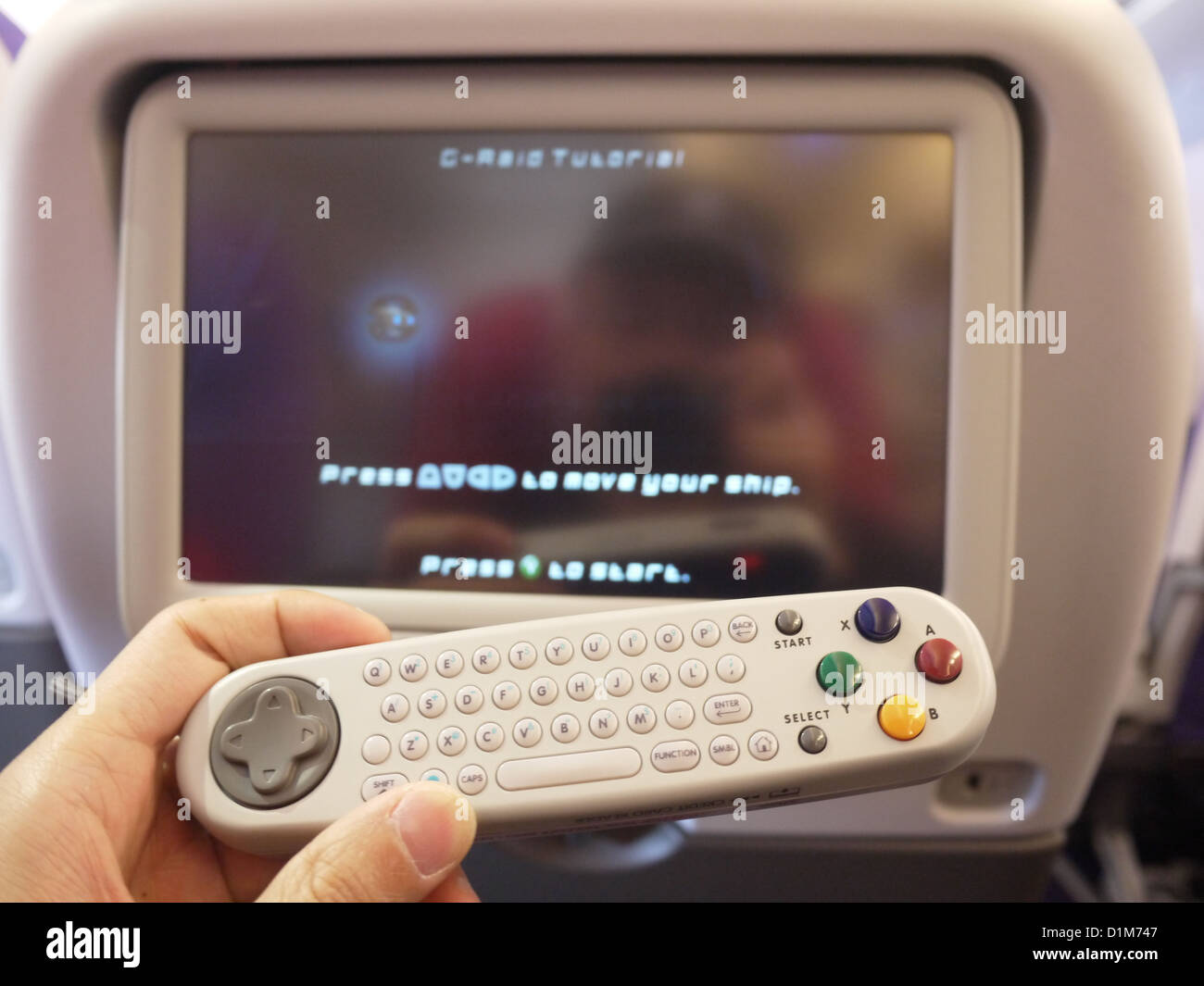 Joypad Gamepad in volo di sistema di gioco aereo Foto Stock