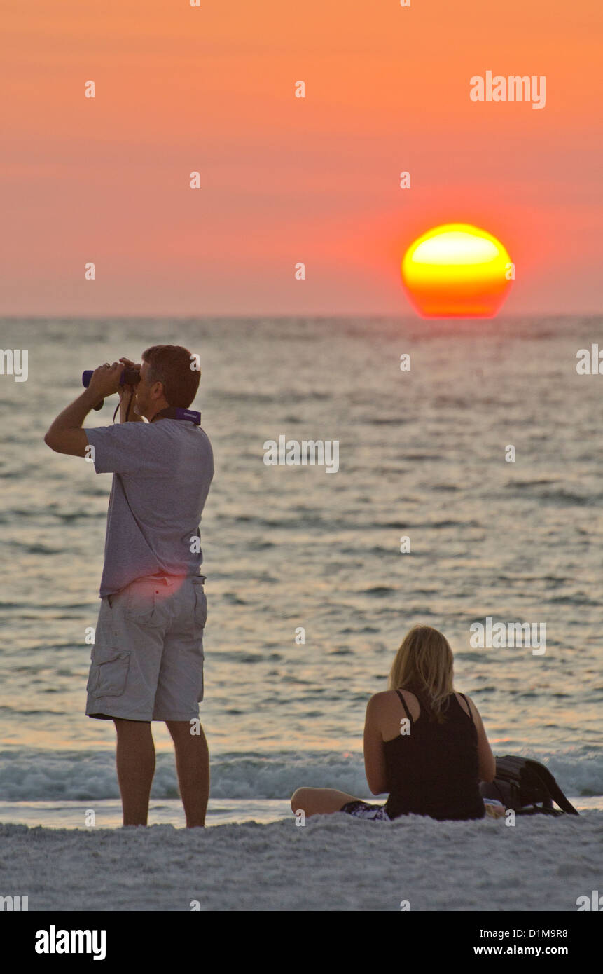 La Siesta Key Florida con le sue famose spiagge di sabbia bianca Foto Stock