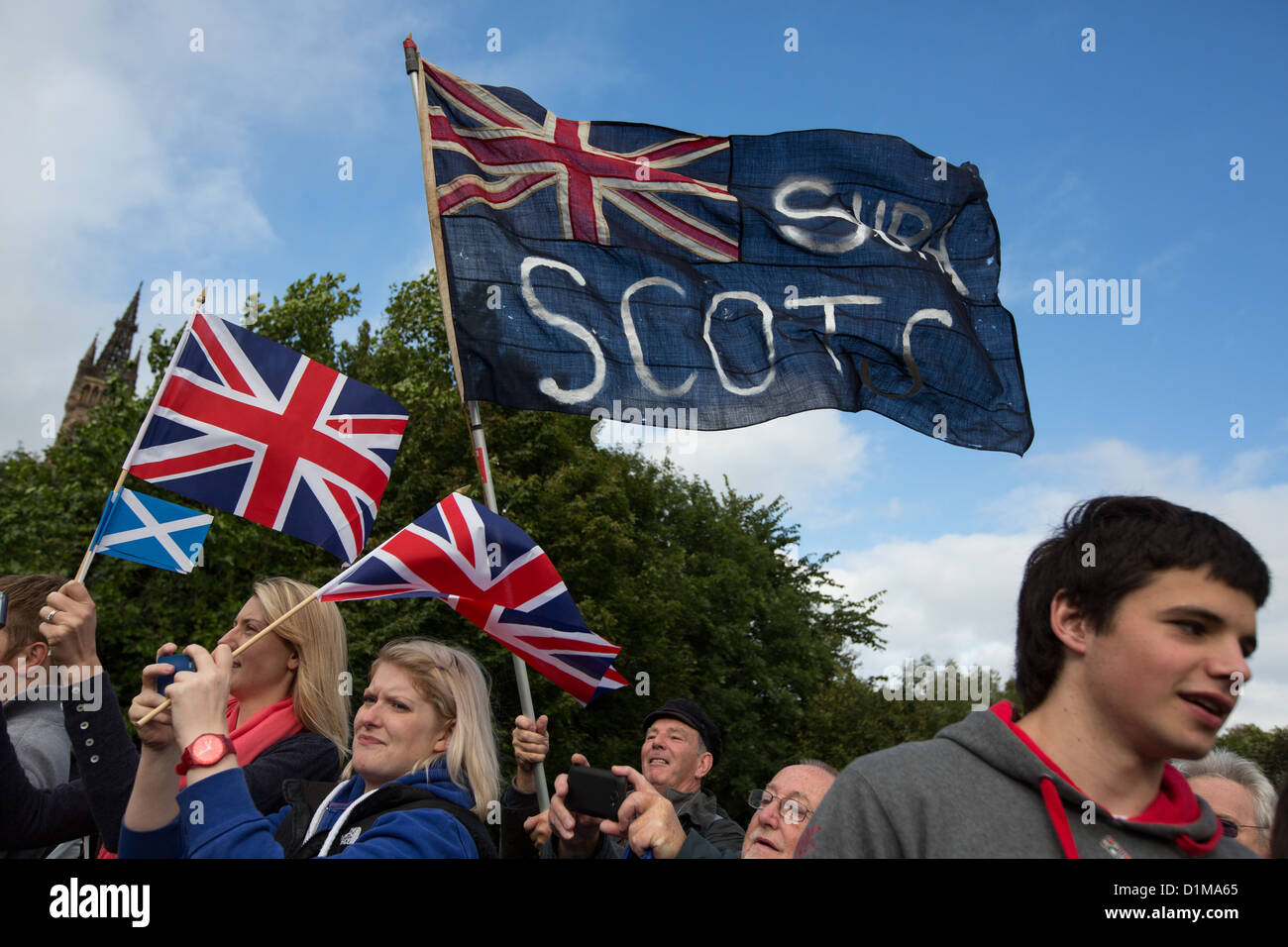 "Homecoming parade' per scozzese medaglia olimpica vincitori, celebrazioni a Glasgow, Scozia, Venerdì 14 Settembre 2012 Foto Stock