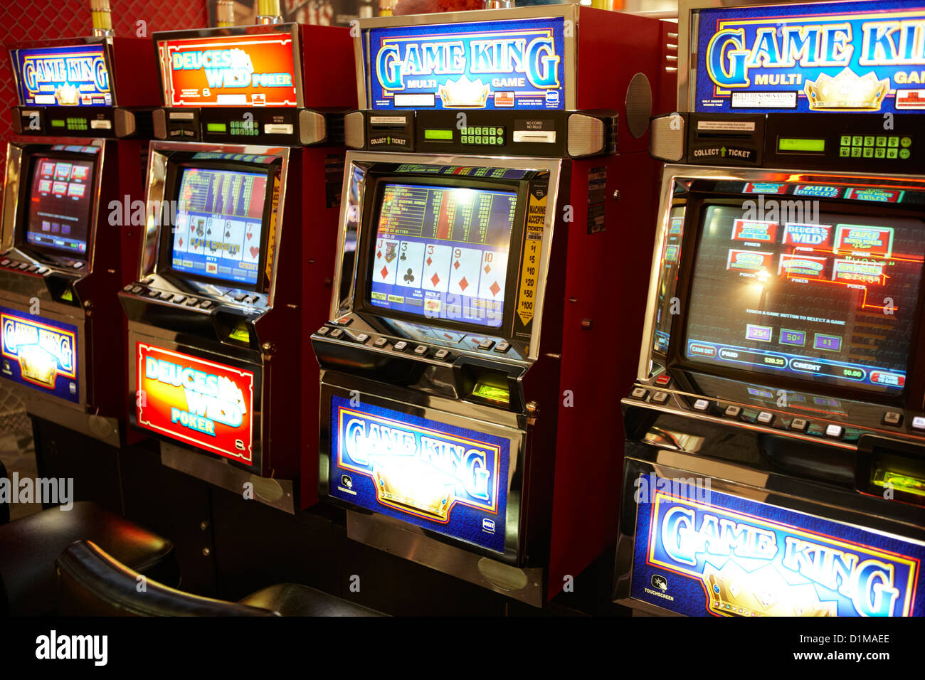 Video poker fobt fixed odds i terminali scommessa gaming macchine per gioco d'azzardo Las Vegas Nevada USA Foto Stock