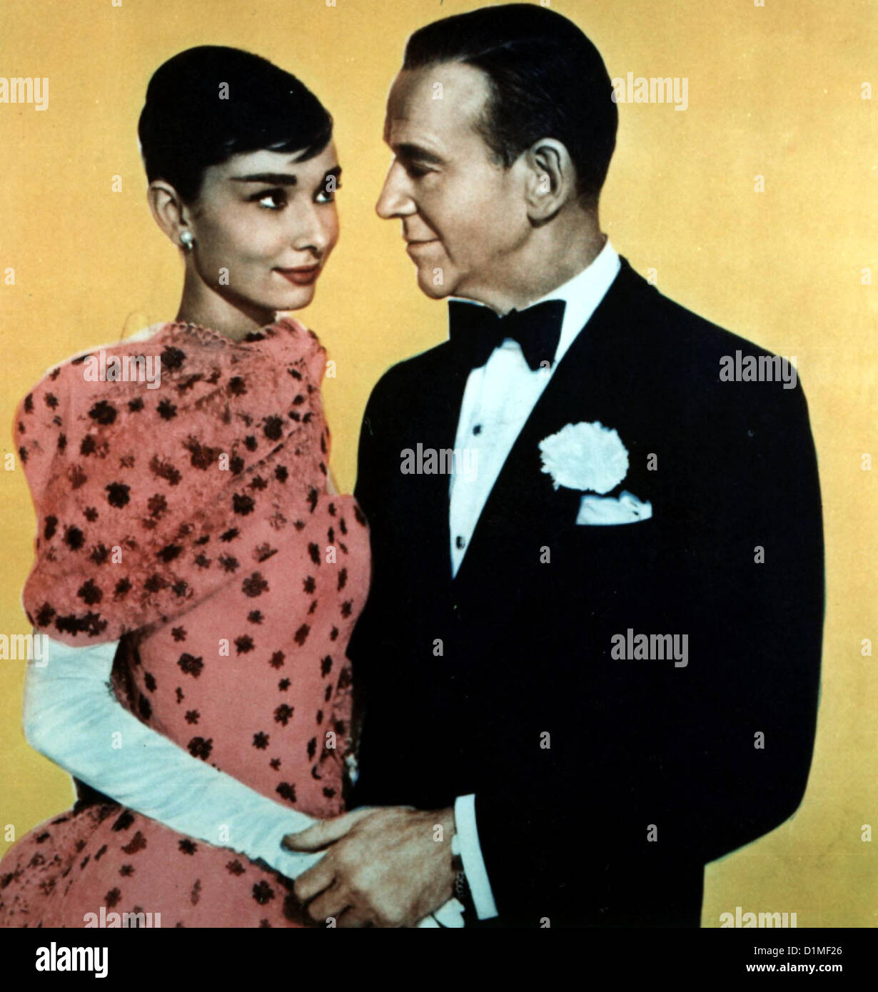Ein Suesser Fratz divertente volto Audrey Hepburn Fred Astaire.Caption locale *** 1957 -- Foto Stock Ein Suesser Fratz divertente volto Audrey Hepburn Fred Astaire.Caption locale *** 1957 -- Foto Stock