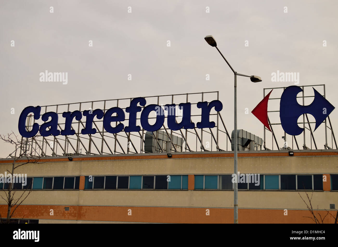 Logo Carrefour Foto Stock