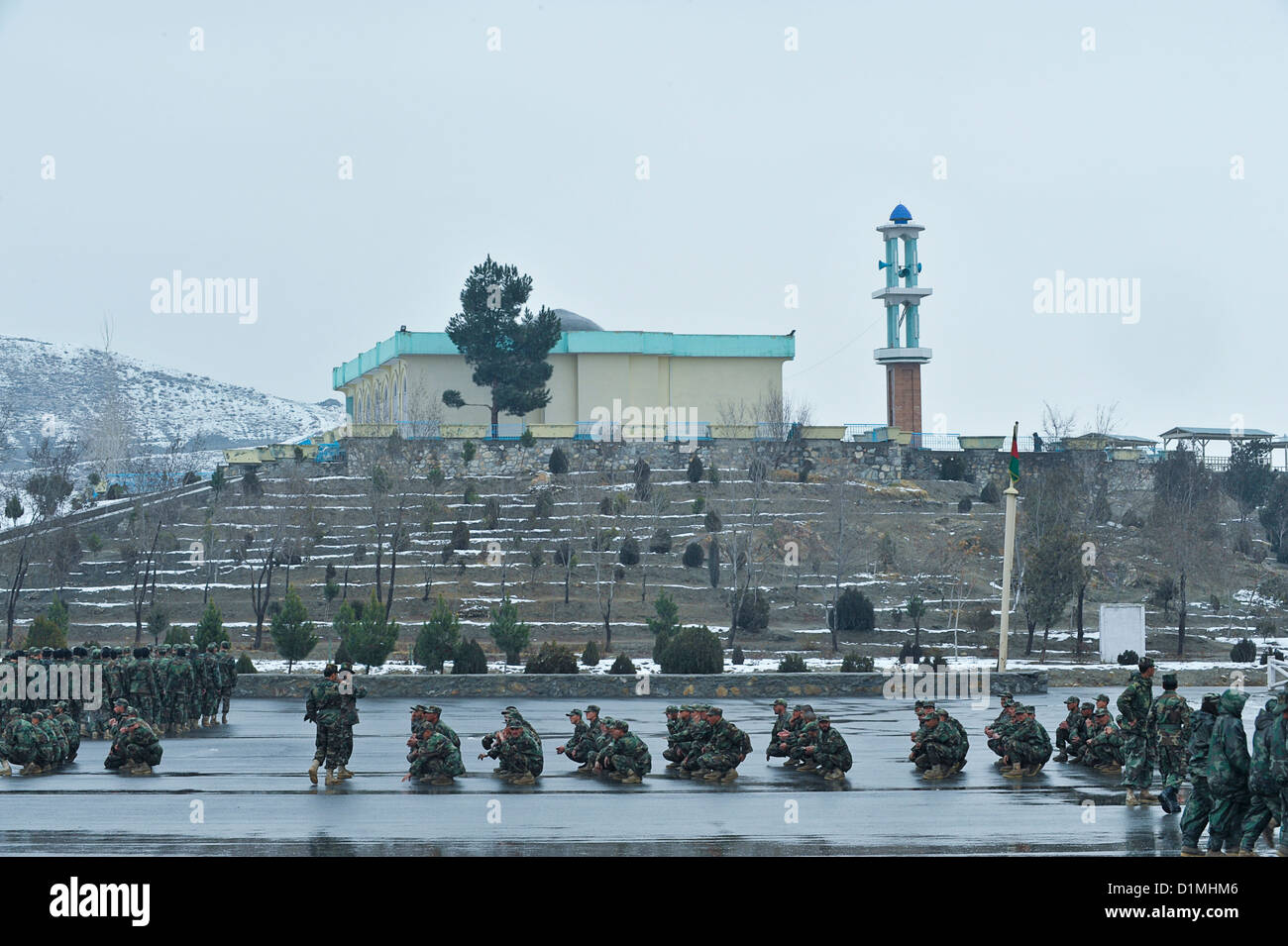 Il militare di Kabul, centro di formazione (KMTC) Foto Stock