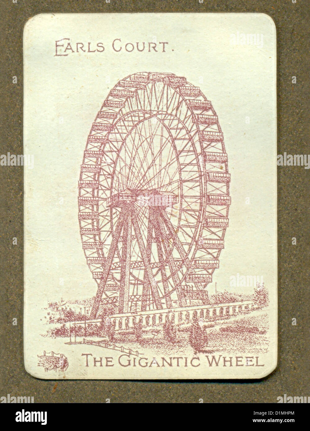 Memento di Earls Court gigantesco 1896-1906 ruota Foto Stock