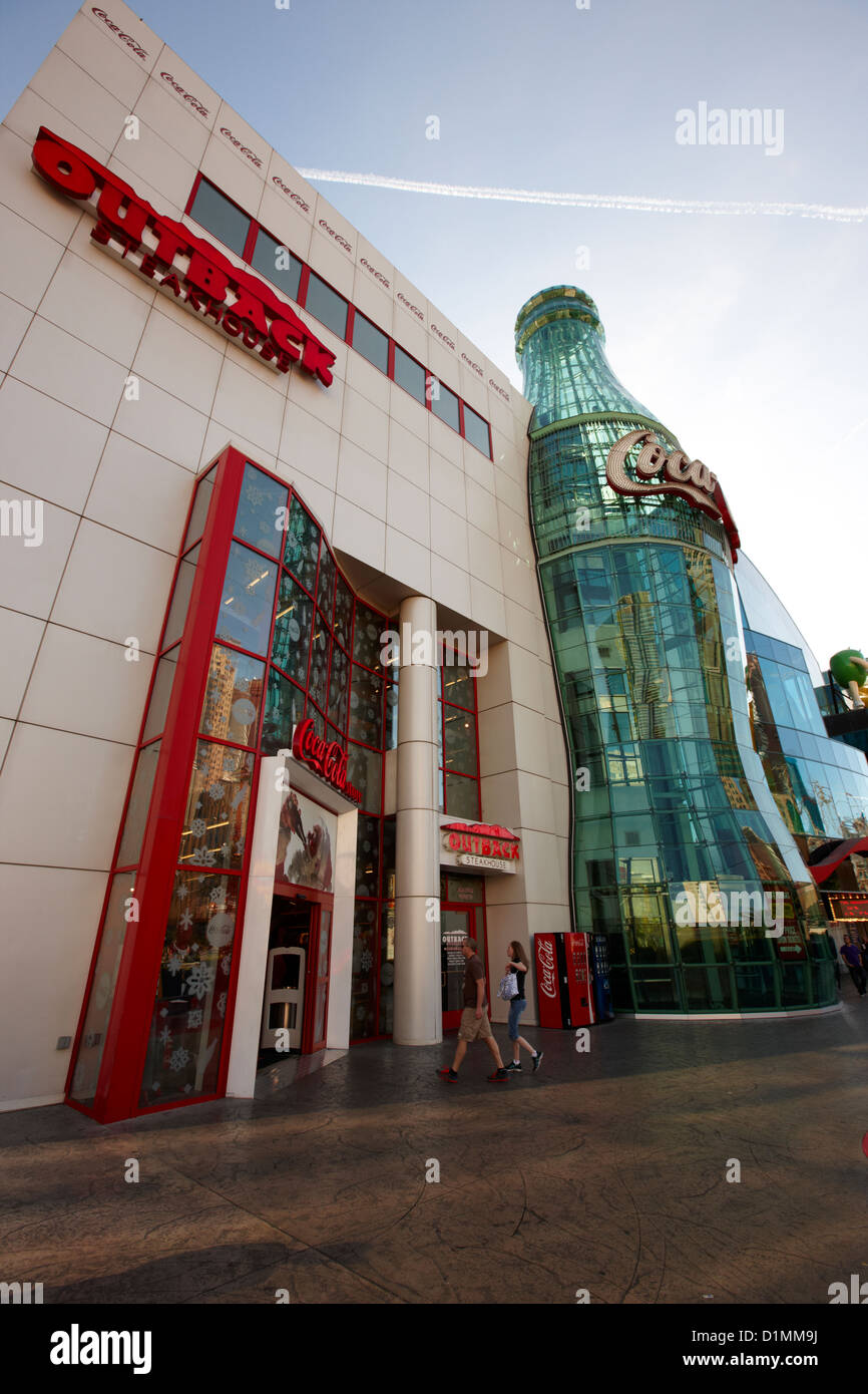 Il mondo di coca-cola store su Las Vegas Boulevard Nevada USA Foto Stock