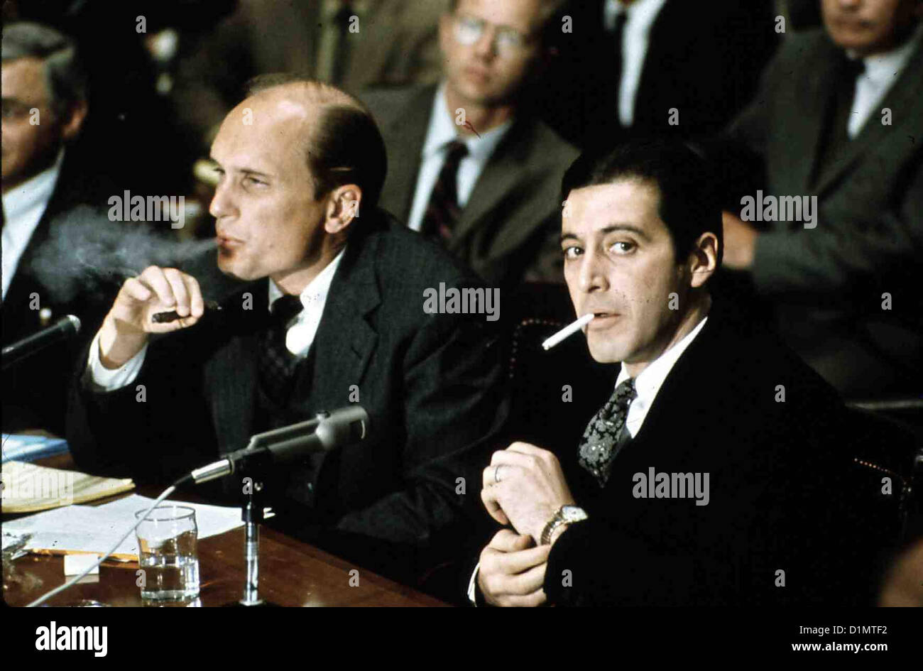 Der Pate - Teil Ii Il Padrino II, Robert Duvall, Al Pacino Michael Corleone (Al Pacino,r) ist der Neue Don der Mafia, der Foto Stock