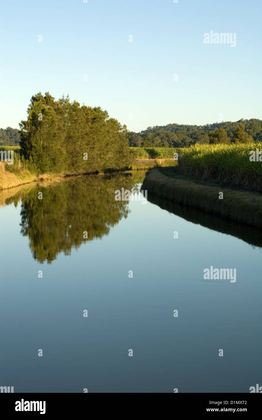 Canale di irrigazione Foto Stock