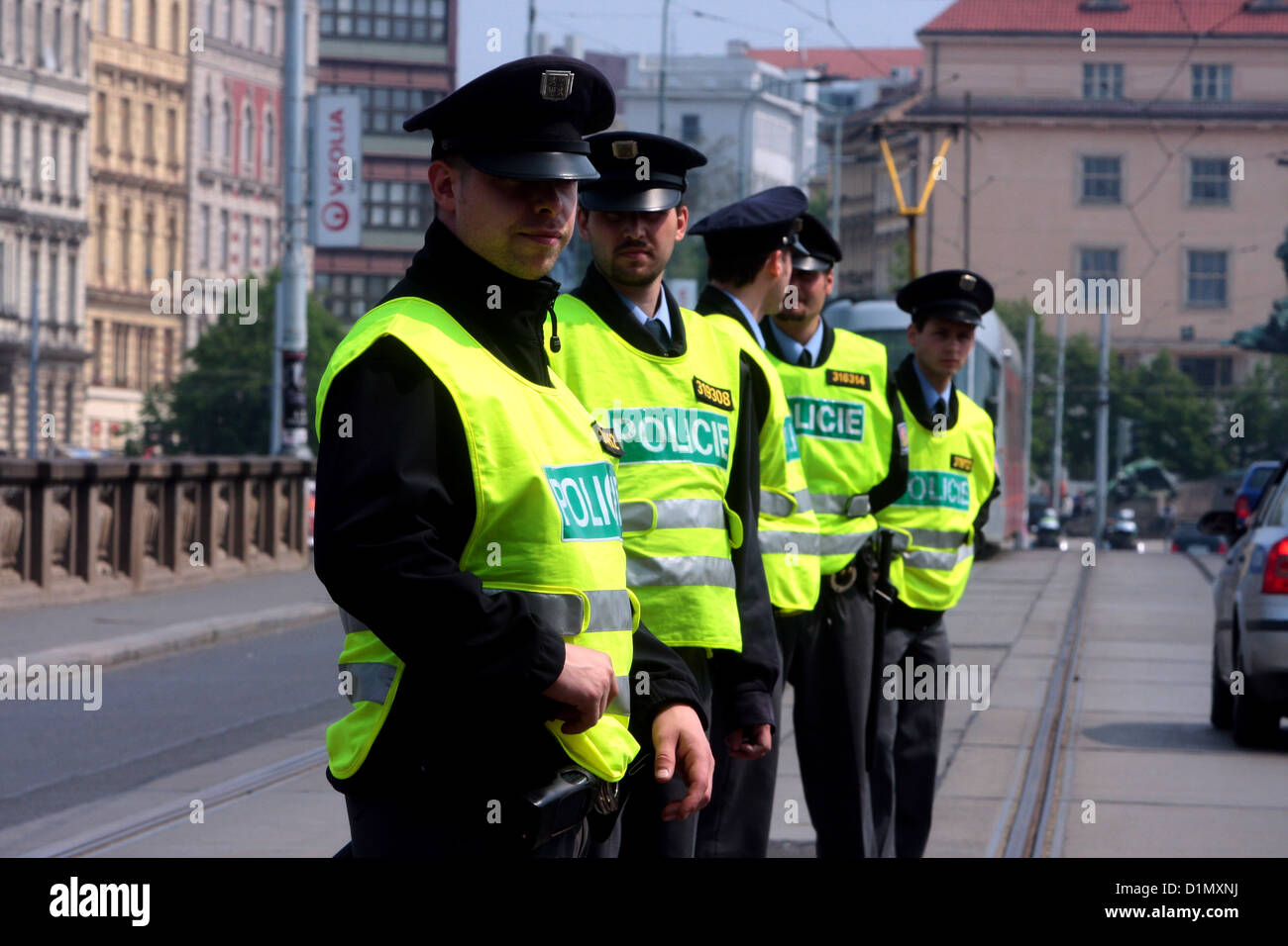 Repubblica ceca in materia di polizia, Praga, Repubblica Ceca Foto Stock