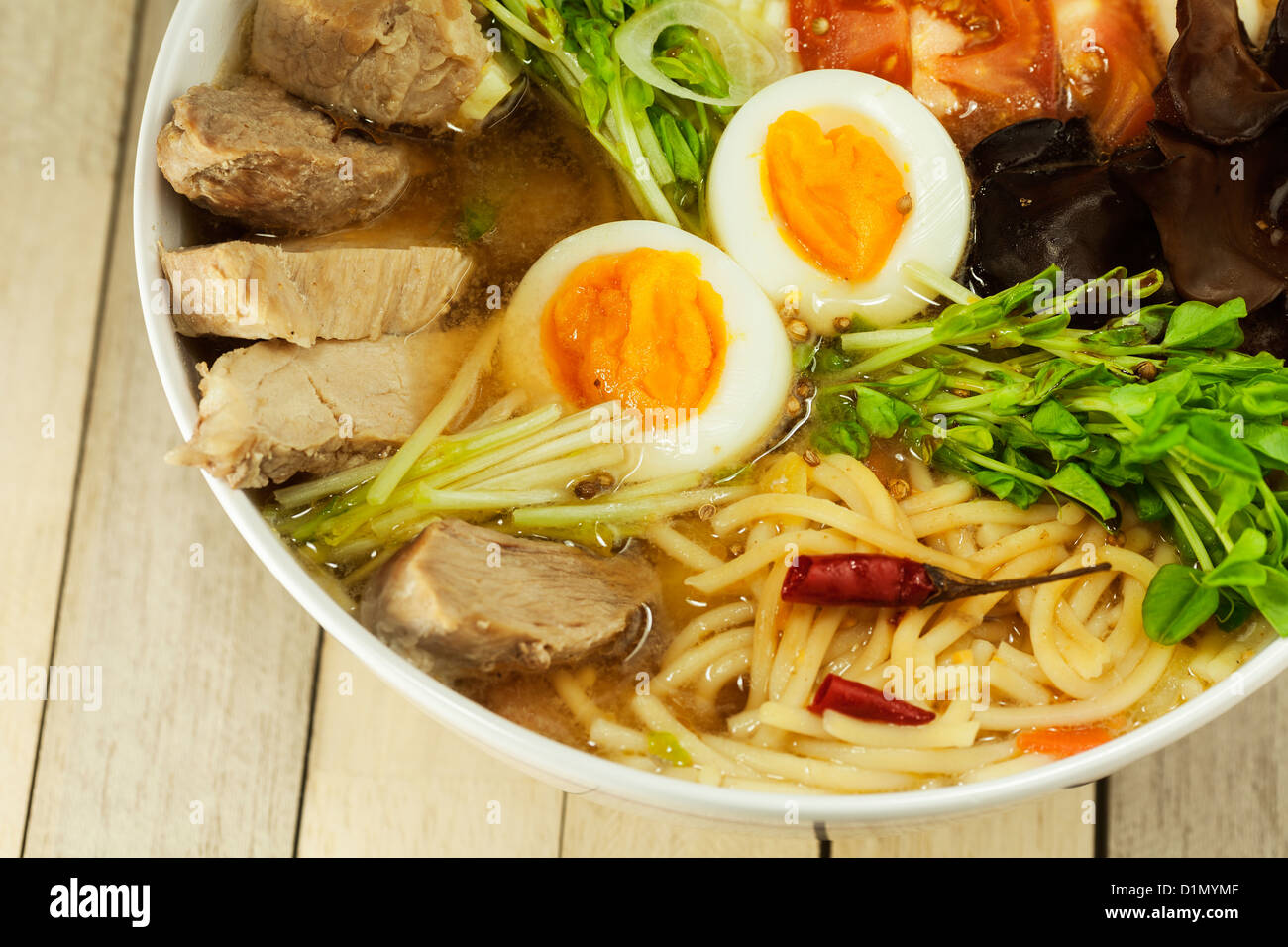 Japaneese noodle soup Foto Stock