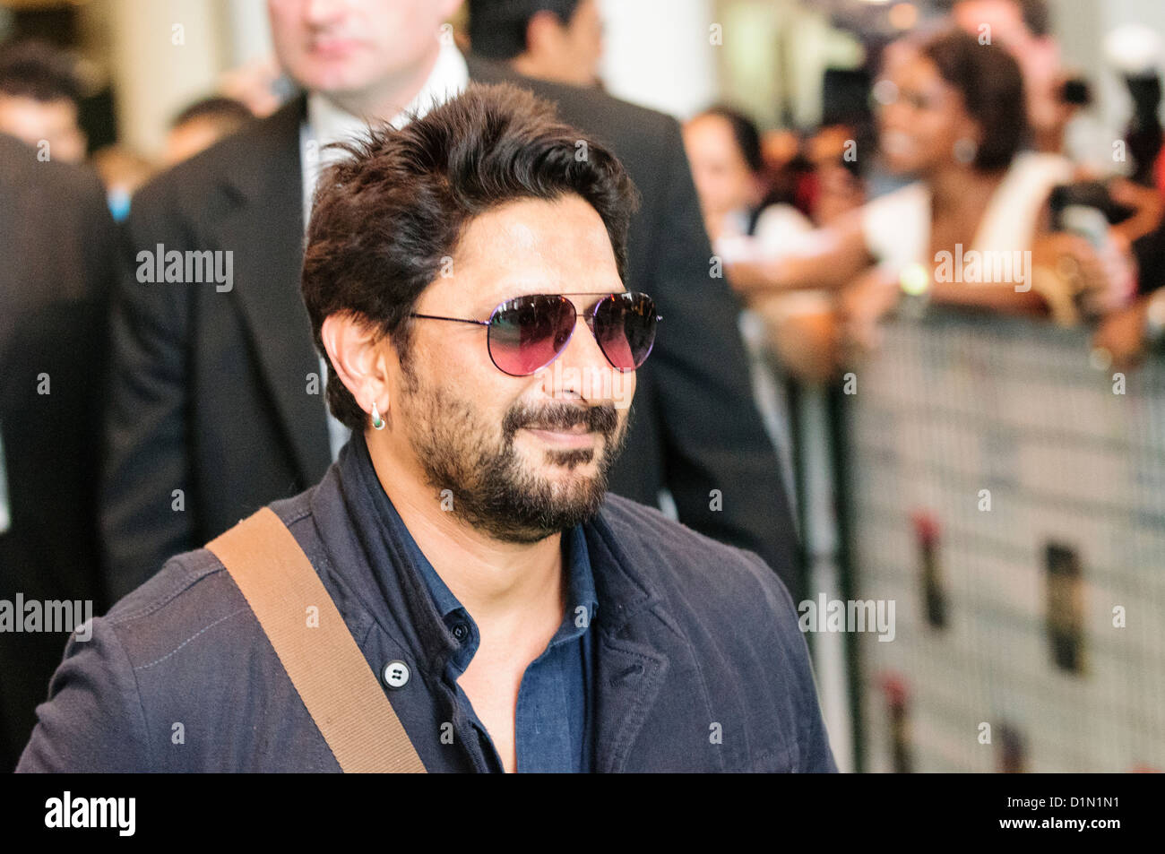Arshad Warsi arriva a Toronto Pearson dell aeroporto in quanto membri della Industria cinematografica india scendere sulla città di IIFA awards Foto Stock