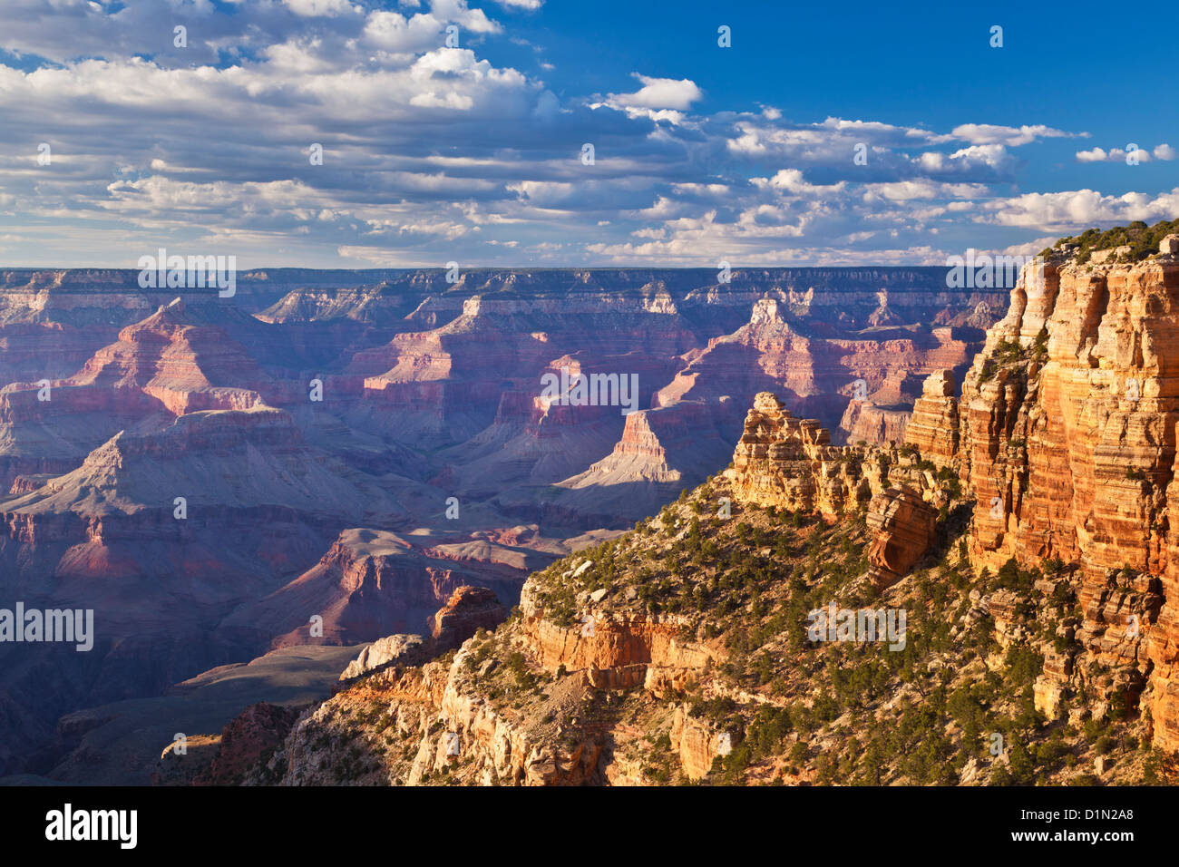 South Kaibab sentiero si affacciano sul bordo sud del Parco Nazionale del Grand Canyon Arizona Stati Uniti d'America Foto Stock