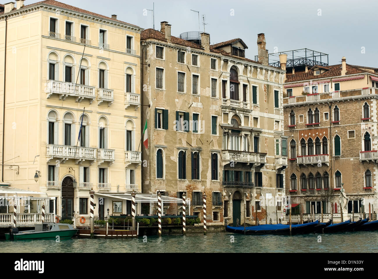 Canal Grande Scena, Venezia, Italia Foto Stock