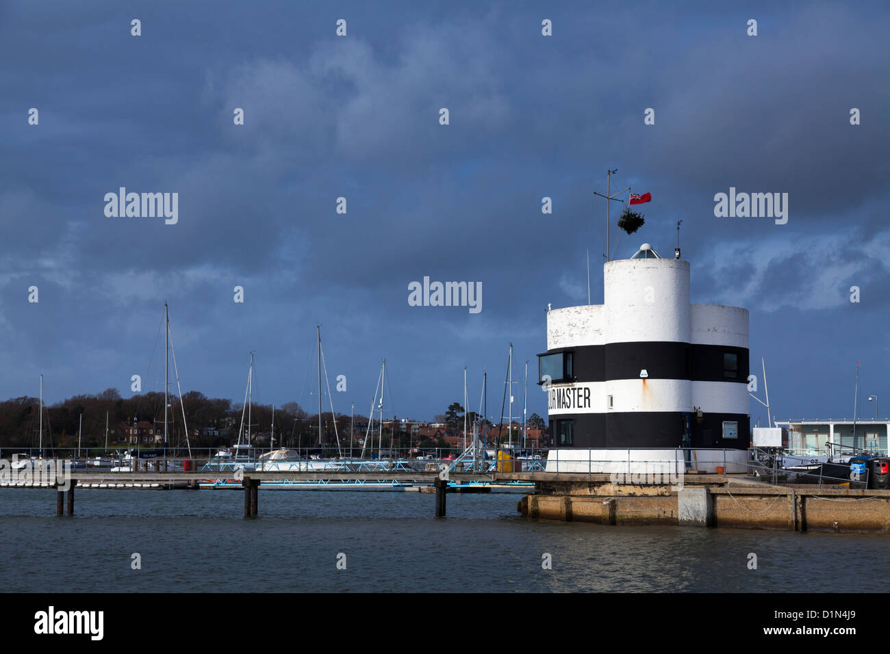 Capitaneria di porto di fiume Hamble a Warsash Foto Stock
