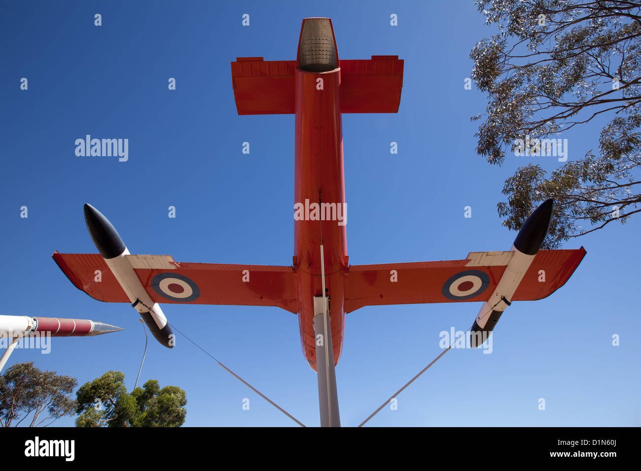 A WOOMERA Rocket Park Foto Stock