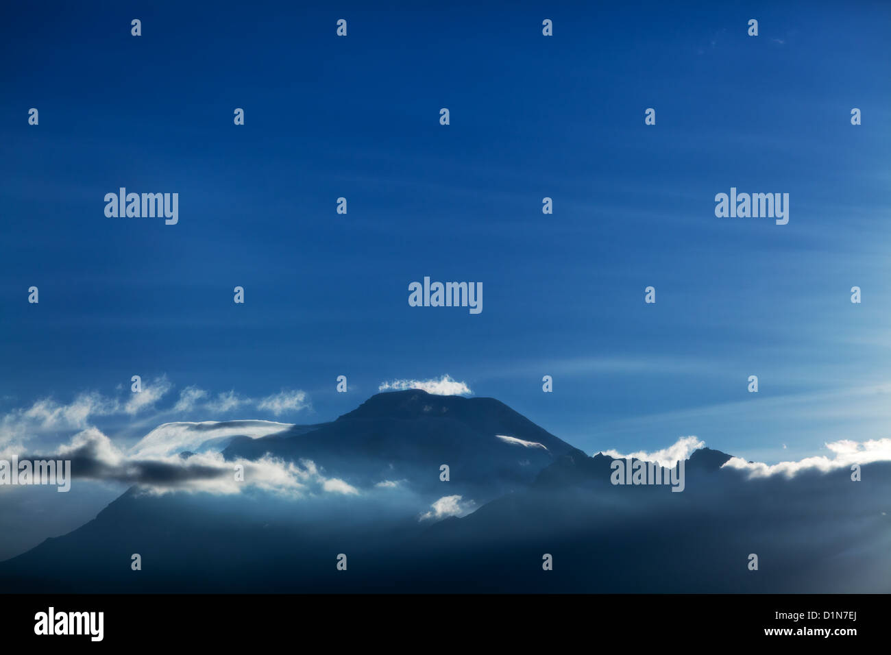 Vista aerea del Vulcano Chimborazo in Ecuador Foto Stock
