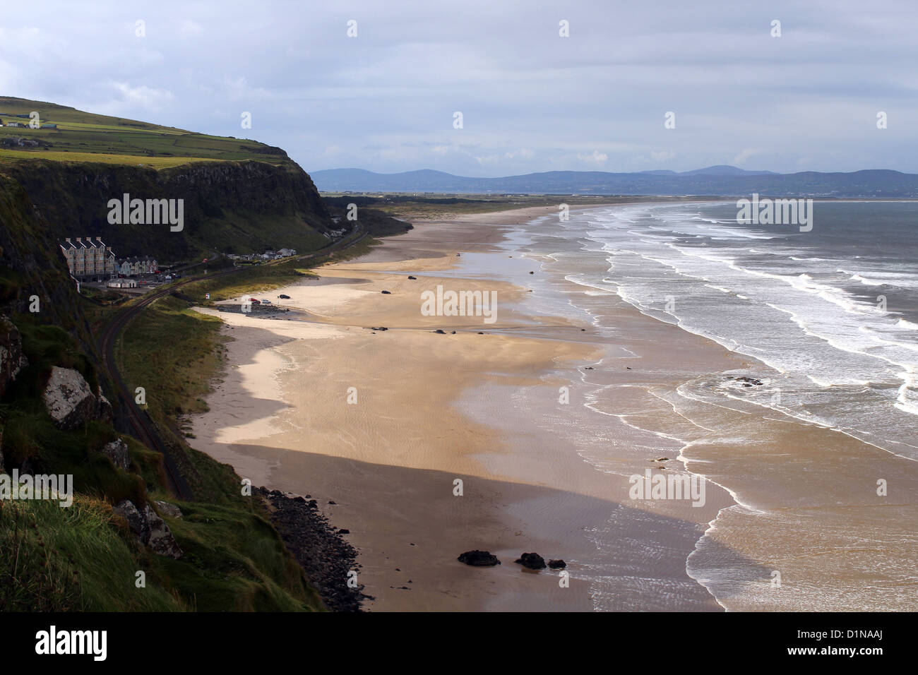 In discesa beach, nella contea di Londonderry, Irlanda del Nord Foto Stock