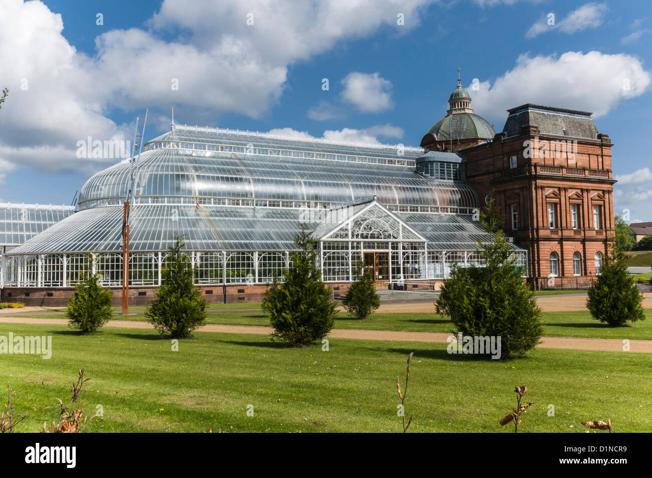 I popoli Palace e giardino d'inverno completata nel 1898 verde di Glasgow Glasgow Scozia Scotland Foto Stock