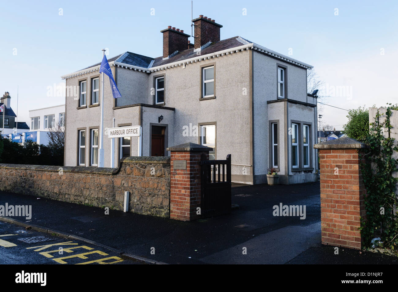 Porto di Larne Harbour Office Foto Stock