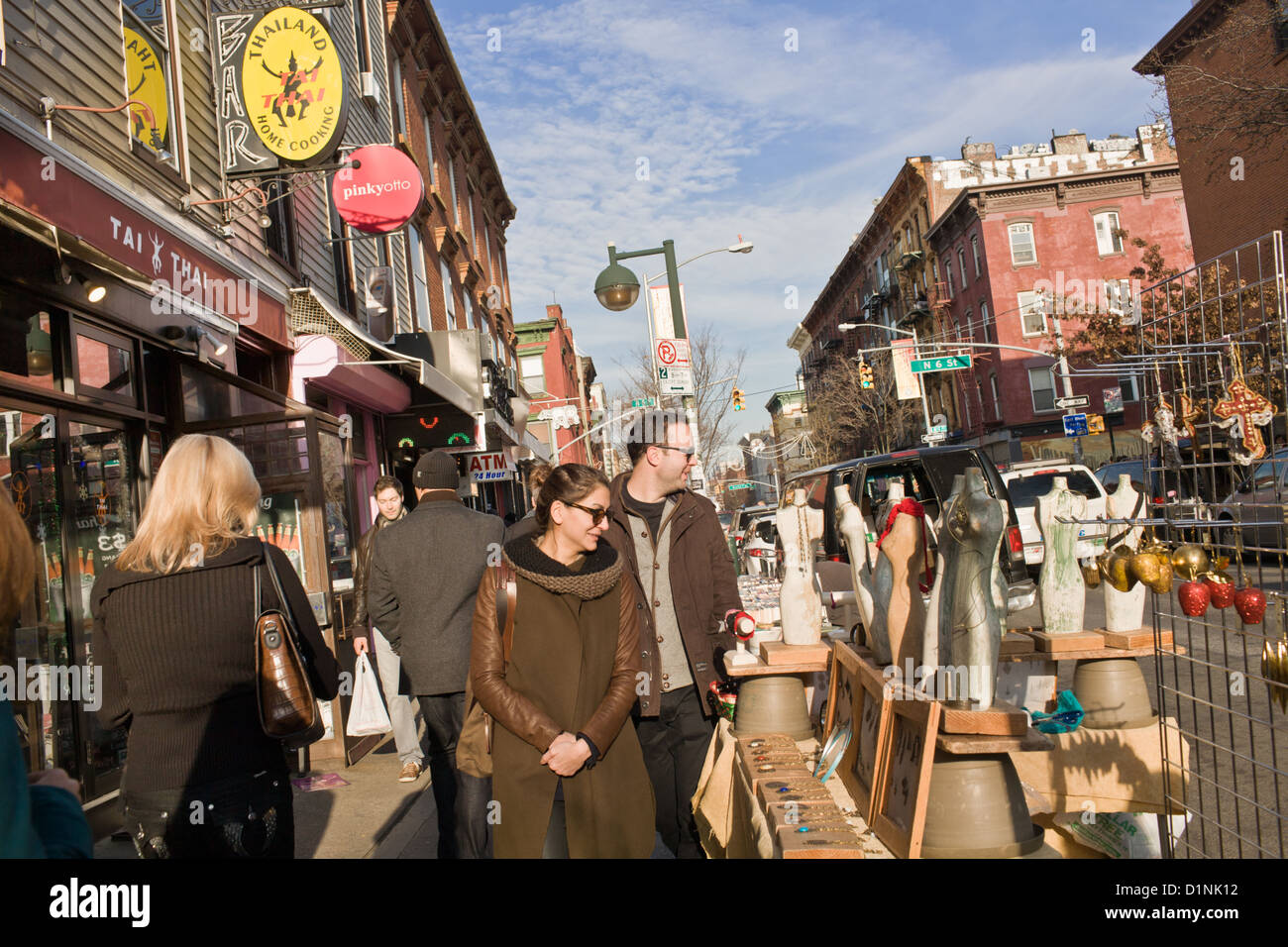 Bedford Avenue, Williamsburg, Brooklyn, New York Foto Stock