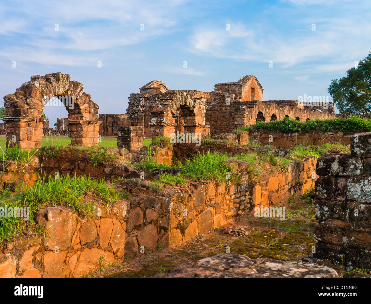 Le rovine della Trinidad missione gesuita, La Santísima Trinidad de Paraná, situato nel sud del Paraguay. Foto Stock