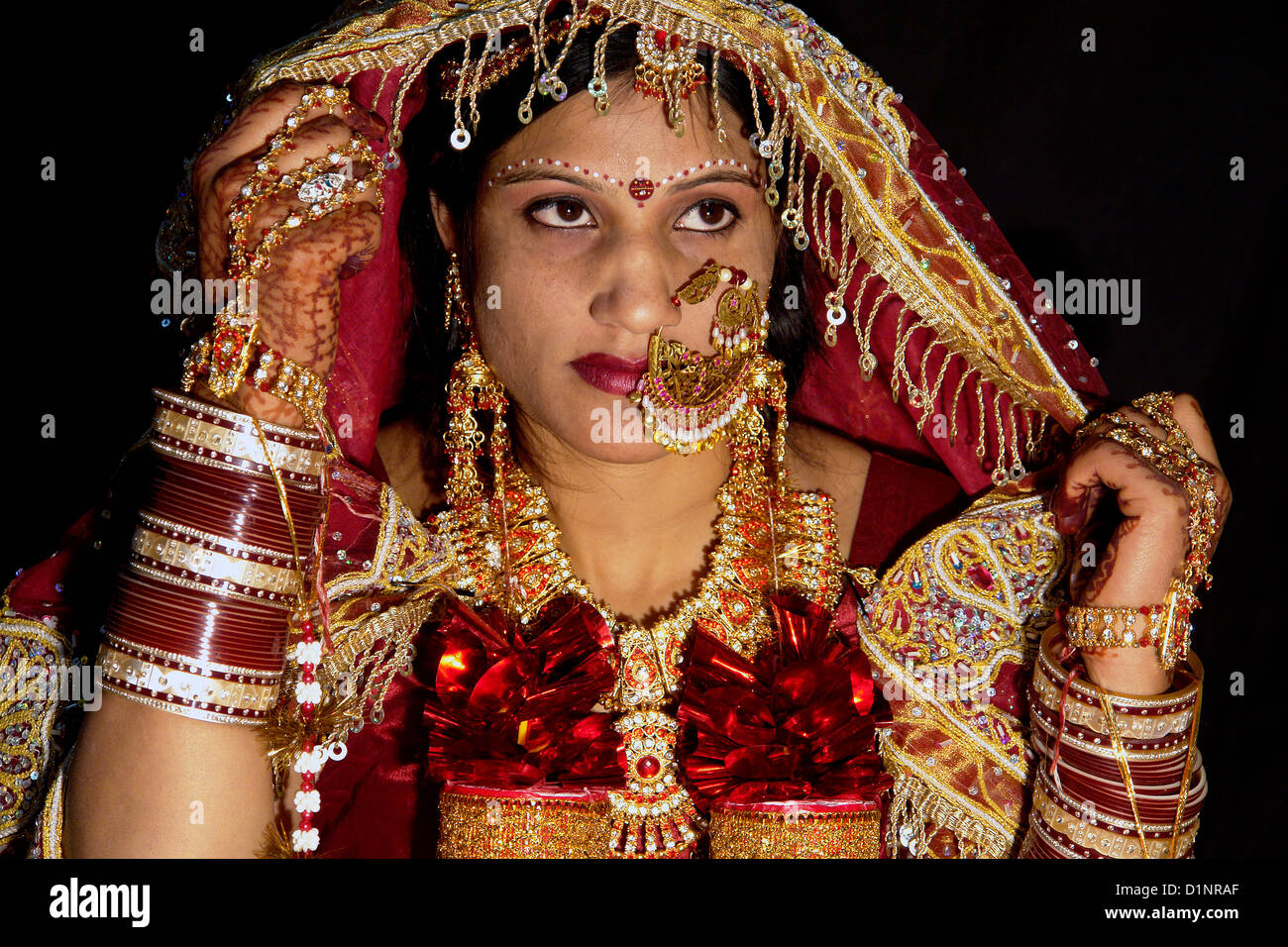 Sposa indiana Foto Stock