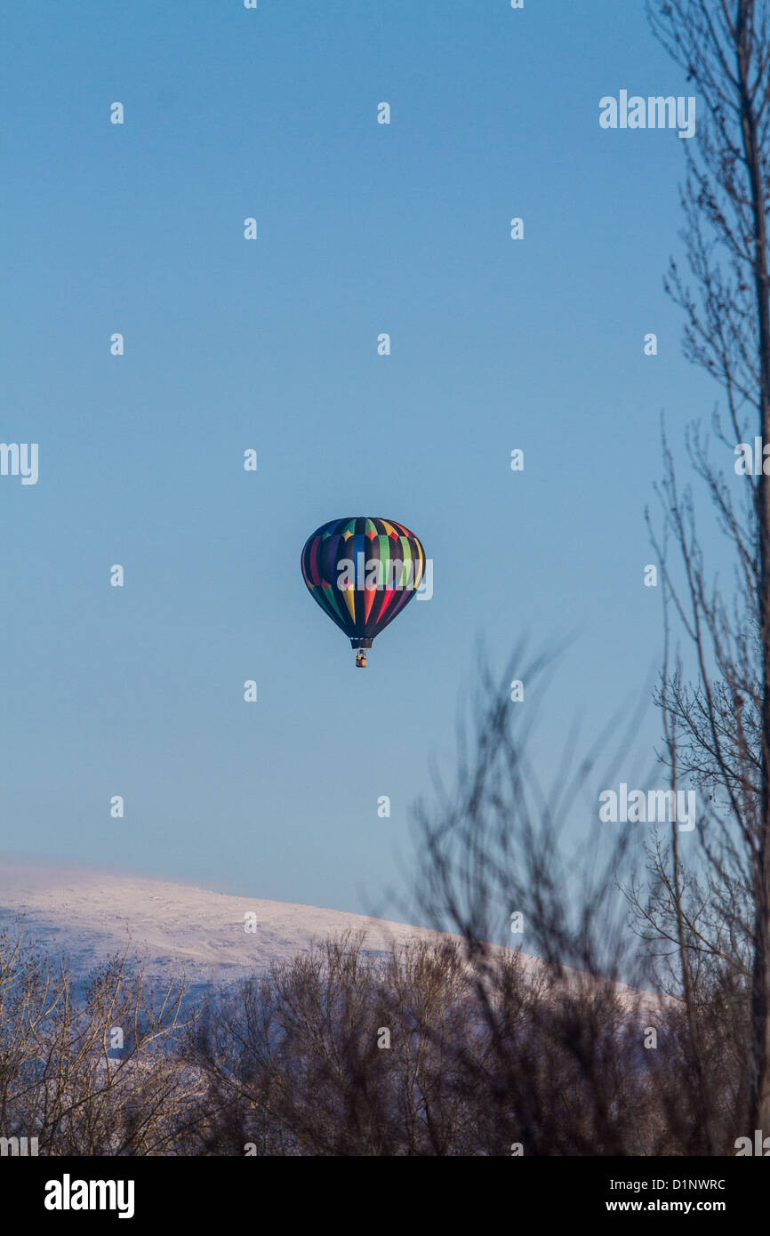 Un giorno di nuovi anni Balloon ride in Fernley Nevada 2013 Foto Stock