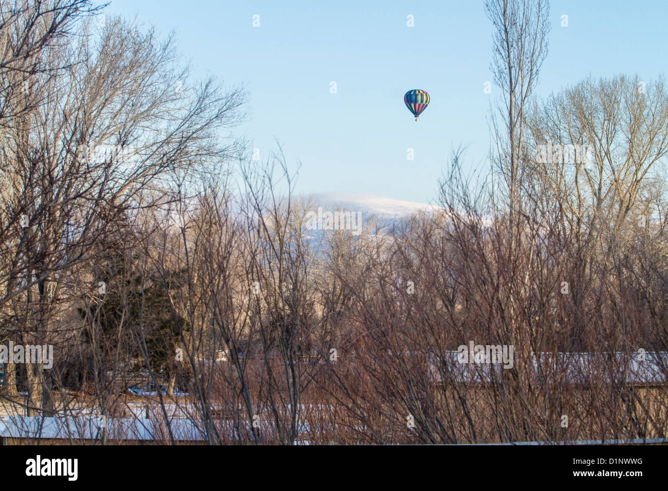 Un giorno di nuovi anni Balloon ride in Fernley Nevada 2013 Foto Stock